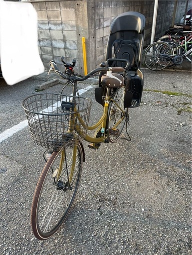 【取引先決定】27インチ自転車チャイルドシート取り外し可能