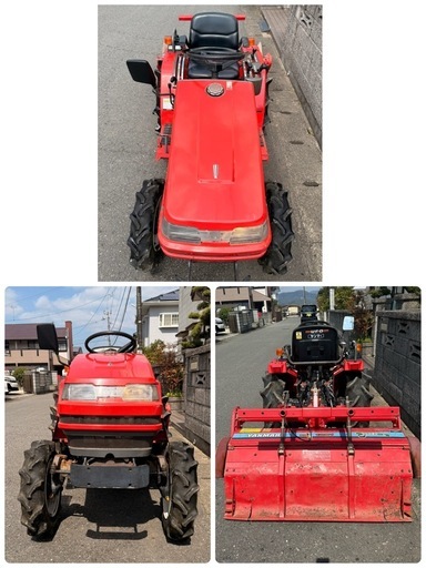 ヤンマー トラクター Ke-3D 作業幅 約1200㎜ 13.5馬力 904時間 ディーゼル 4WD 軽快ターン　軽快変速　からみませ