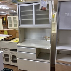【ジャングル深井店】パモウナ 2枚扉 システムキッチンボード 白 収納家具 キッチン家具 堺市 深井【FU324】の画像