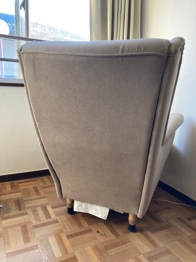 【美品！ほぼ未使用】IKEA STRANDMON ウィングチェア ケーリンゲ ベージュ 3年使用