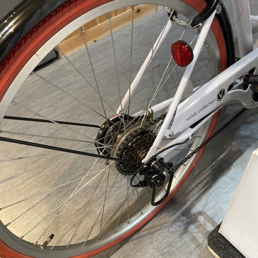 【折りたたみ自転車】【白】クリーニング済み【管理番号0310】野