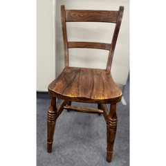 【木製テーブル＋椅子4脚セット】アンティーク風／脚取り外し可／代々木駅徒歩2分の画像