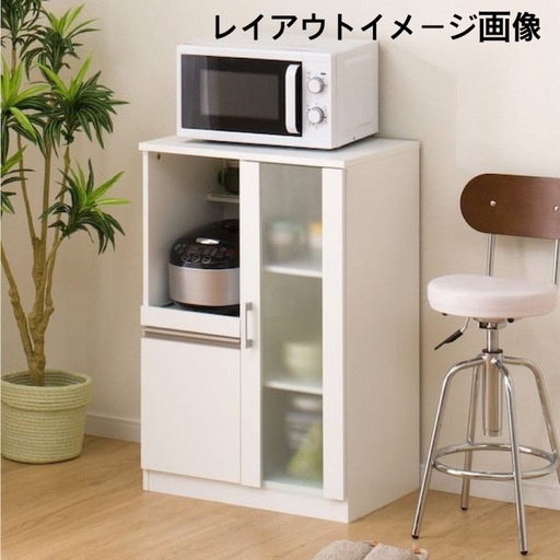 美品　ニトリ　レンジ台 ホワイト