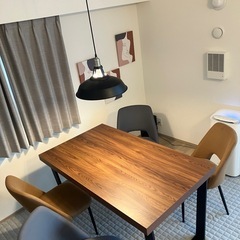 ダイニングテーブル5点セット（テーブル＋チェア4脚）北欧風の画像