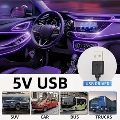 ネオンワイヤーRGBLED光ファイバーで色の変化を楽しむの画像