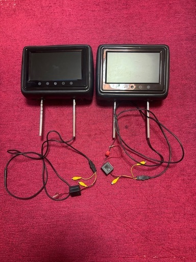 ヘッドレストモニター　9インチ　黒　ブラック　モニター