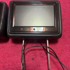 ヘッドレストモニター　9インチ　黒　ブラック　モニターの画像