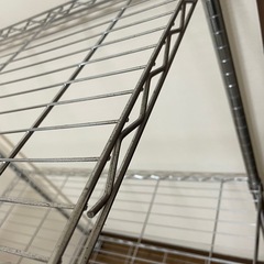 【取引中】中古 サビあり 3段 スチールラック キャスター付き （棚4枚） 高さ156㎝ 幅90㎝ 奥行45.5㎝の画像