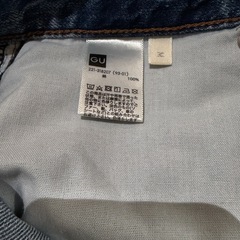 GU ジーユー　レディース　ライトブルー　デニムパンツ　ジーンズ　Ｍサイズの画像