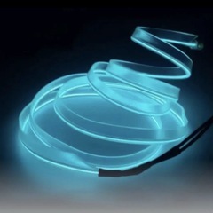 ELネオンワイヤーアイスブルー　静かな夜にアイスブルーが癒してくれますの画像