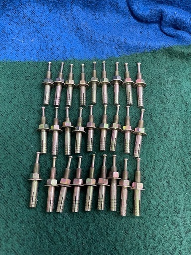 アンカーボルト 約27本セット 長さ約6.3cm 金具 建築資材 固定金具