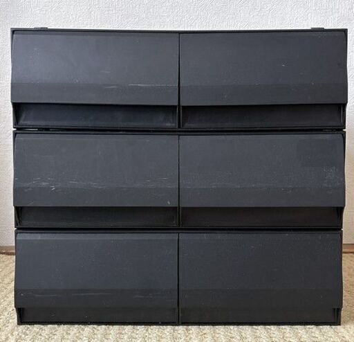 VHSビデオテープラック　　収納　VHSビデオ収納　昭和レトロ　120本分 ビデオテープ VHS収納 ラック 3セット (masa) 函館の収納家具《CD、DVD