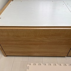 ニトリ　セミダブルベッドフレーム の画像