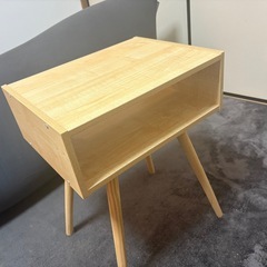 サイドテーブル 木製 ナチュラル の画像