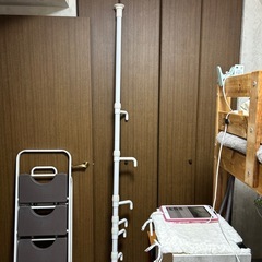 洋服掛け2メーターホワイトの画像