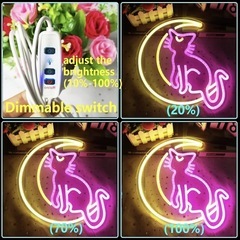 猫と月 キャット ムーン ライト セーラームーン 調光可能 ルナの画像