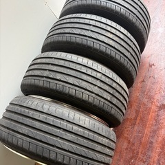 AME シャレンVFX 19インチバリ山夏タイヤ付きアルミホイールの画像