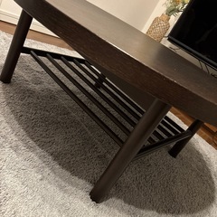 【3/22まで引取限定】IKEAローテーブル（円卓）差し上げます/お譲りしますの画像