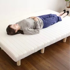 ニトリ　高反発ウレタン脚付き　マットレス　ダブル　ホワイトの画像