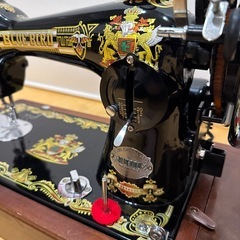 アンティークミシン　ヤマザキアックスブルーバード　HA-1ミシンの画像