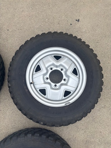 スズキ ジムニー JA11 純正 鉄ホイール トーヨー トランパスMT  タイヤ ホイール 4本セット