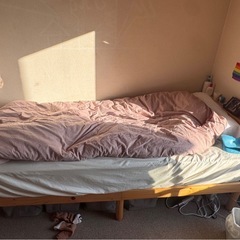 シングルベッド＋マットレスの画像