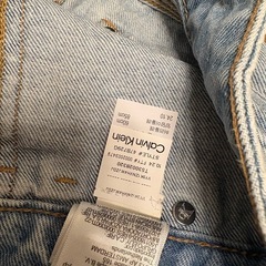 Calvin Klein ライトブルー デニムミニスカートの画像