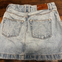 Calvin Klein ライトブルー デニムミニスカートの画像