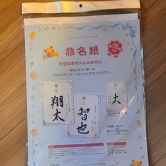 命名紙 3枚セットの画像