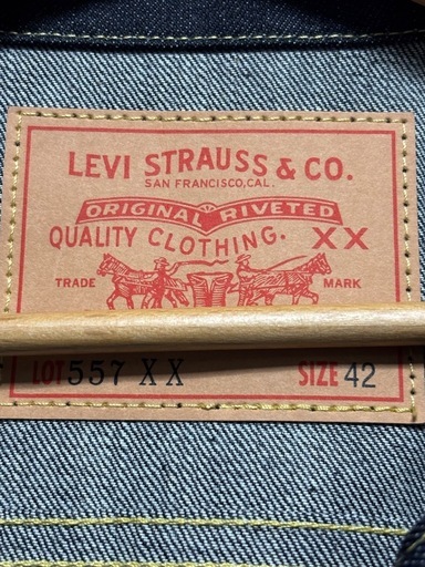 新品未使用 Levi's 101557 XX ダークデニムジャケット 
