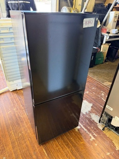 NO B842?福岡市内配送設置無料✨?106L 2ドア冷蔵庫 小さい ニトリ NTR-106BK 2022年製 ブラック 単身用 一