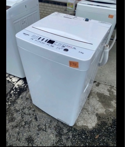 NO B398?福岡市内配送設置無料✨?-HWE5503 洗濯機 5.5kg Hisense ハイセンス HW-E5503 風乾燥 槽