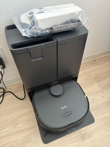 ロボット掃除機 Eufy X10 Pro Omni 吸引＆水拭き両用 全自動クリーニングステーション付属 ブラック T2351511