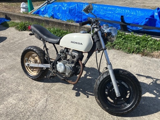ホンダエイプ50 ボアアップ80cc？キャブ車 実働フルチョッパーカスタム