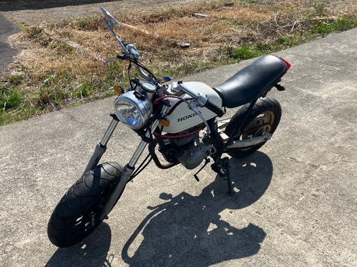 ホンダエイプ50 ボアアップ80cc？キャブ車 実働フルチョッパーカスタム