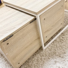 すぐ取引可能!　LOWYA ネストテーブル テーブル ローテーブル ドレッサー 鏡台 収納の画像