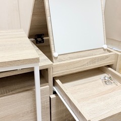 すぐ取引可能!　LOWYA ネストテーブル テーブル ローテーブル ドレッサー 鏡台 収納の画像