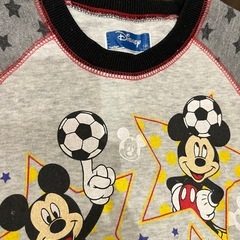 ミッキーマウス　120サイズ　パジャマ　ディズニー　長袖長ズボンの画像