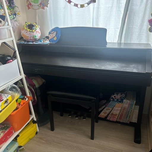 KAWAI 電子ピアノ 88鍵 黒色 鍵盤カバー・椅子付き