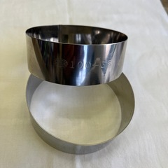 【プロ仕様・美品】ステンレス製セルクル型 6個セット（遠藤商事 / 道具屋筋購入）の画像