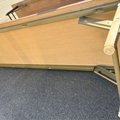 折りたたみ 長テーブル  座卓 2セット 会議 集会所 休憩室 公民館 施設の画像