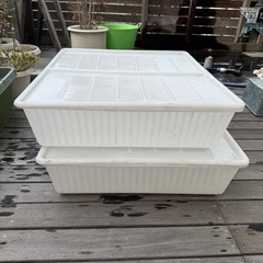 ★IKEA DILLING 収納ケース 42L 透明　２個セットの画像