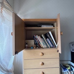 カントリー調　洋服ダンス　引き出し　ナチュラル　　　の画像