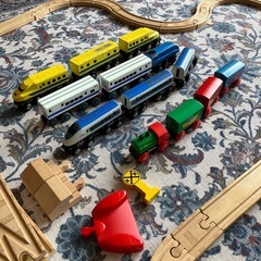 木製レール　電車　おもちゃ　ベビーの画像