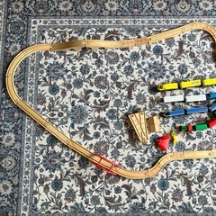 木製レール　電車　おもちゃ　ベビーの画像