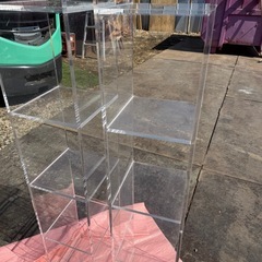 アクリル製　ディスプレイ5段インテリアコレクション飾り2個セットの画像