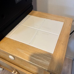 タイル付き食器棚　ラック　の画像