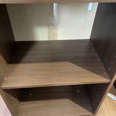 あげます　木目調の2段カラーボックスの画像