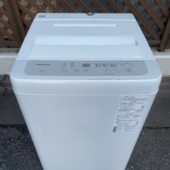 f●■Panasonicパナソニック・全自動電気洗濯機5kg【NA-F50B15】ステンレス槽・2021年製 の画像