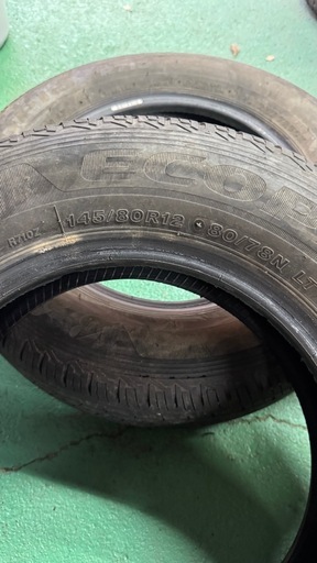 ブリジストン R710ノーマルタイヤ　145/80R12  4本セット